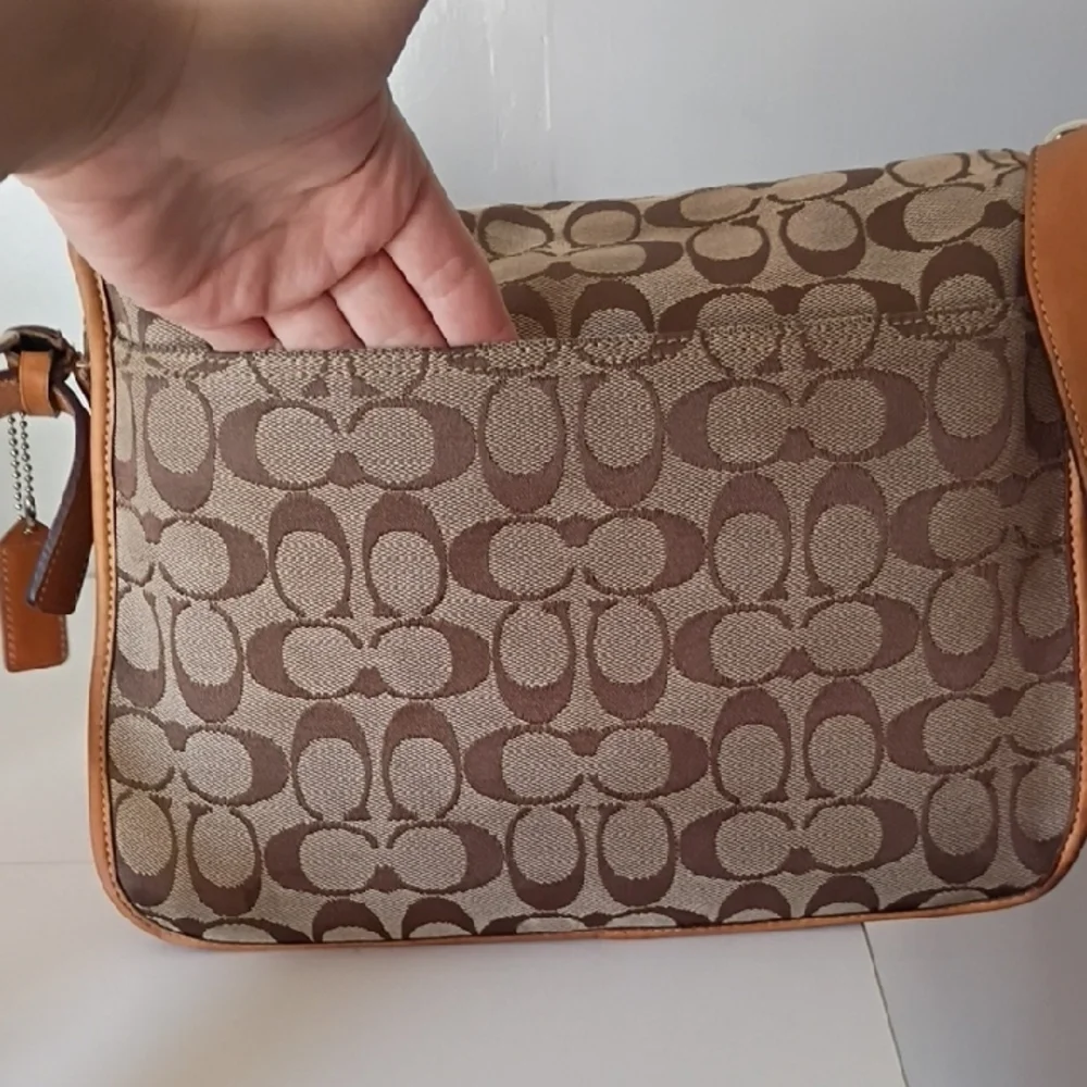 Vintage Coach Signature Frankie Crossbody Bag #6081